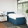 vidaXL Cama box spring con colch&oacute;n terciopelo azul 100x200 cm