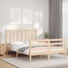 vidaXL Estructura de cama sin colch&oacute;n madera de pino blanca 140x200 cm