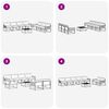 vidaXL Conjunto de sof&aacute;s de exterior con coj&iacute;n 8 pcs Natural y Beige