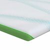 vidaXL Almohadillas para colchón Blanco y verde 140 x 190 cm