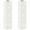 vidaXL Luz de camino LED solar 2 pcs Acero laminado en fr&iacute;o