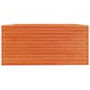 vidaXL Jardinera madera maciza de pino marr&oacute;n cera 100x100x49,5 cm