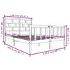 vidaXL Estructura de cama madera maciza de pino 120x200 cm