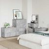 vidaXL Armario de almacenamiento Gris Concreto 80 x 48 x 57 cm