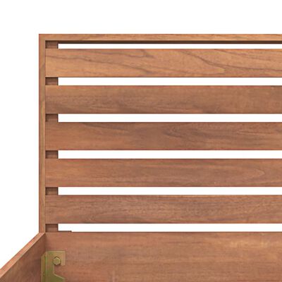 vidaXL Estructura de cama de madera de teca maciza 180x200 cm