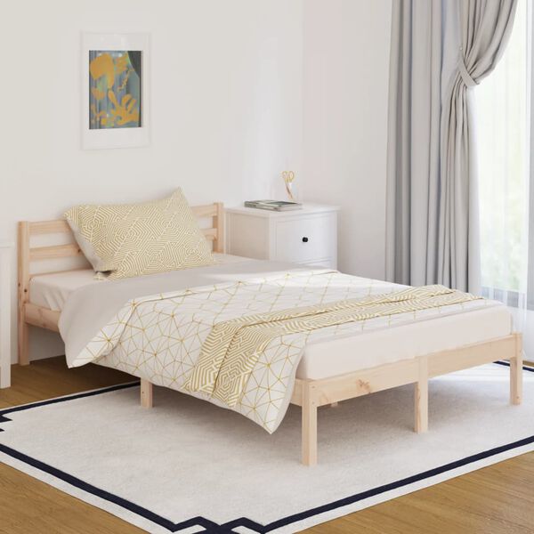 vidaXL Estructura de cama sin colchón madera de pino maciza 120x200 cm
