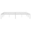 vidaXL Estructura de cama sin colchón metal blanco 150x200 cm