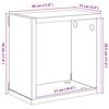vidaXL Estantes cubo de pared 2 unidades blanco brillo 30x15x30 cm