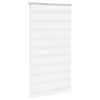 vidaXL Estor cebra blanco 80x150 cm tejido ancho 75,9 cm poliéster