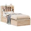 vidaXL Estructura de cama sin colch&oacute;n madera maciza de pino 100x200 cm