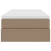 vidaXL Cama con almacenamiento y colch&oacute;n Capuchino 90 x 190 cm