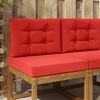 vidaXL Coj&iacute;n para sof&aacute; de exterior 2 pcs Rojo Poli&eacute;ster