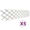 vidaXL Valla enrejada de sauce 5 piezas 180x60 cm