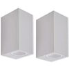 vidaXL L&aacute;mparas de pared de exterior con luz superior e inferior 2 uds.