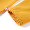 Camiseta infantil de manga larga ocre oscuro 128