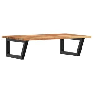 vidaXL Estante de lavabo de pared acero y madera maciza de acacia