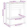 vidaXL Soporte de plantas Marrón 85 x 46 x 94 cm Pino impregnado