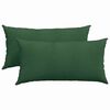 vidaXL Cojines de sofá 2 pcs Verde oscuro 80 x 40 cm Tela de pana