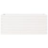 vidaXL Jardinera de madera maciza de pino blanco 110x40x45,5 cm
