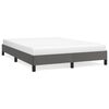 vidaXL Estructura de cama sin colch&oacute;n cuero sint&eacute;tico gris 140x200 cm