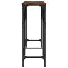 vidaXL Mesa consola madera de ingenier&iacute;a roble ahumado 180x29x75 cm
