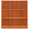 vidaXL Librer&iacute;a Marr&oacute;n cera 104 x 33 x 110 cm Madera de pino macizo