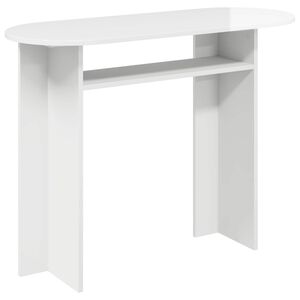 vidaXL Mesa Consola Brillante 100 x 39,5 x 75 cm Madera de Ingenier&iacute;a