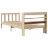 vidaXL Estructura de cama sin colchón madera maciza pino 75x190 cm