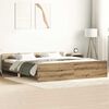 vidaXL Estructura de cama sin colch&oacute;n roble artesanal 160x200 cm