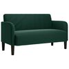 vidaXL Sof&aacute; Loveseat verde oscuro 109 cm terciopelo