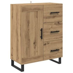 vidaXL Vitrina Roble artisan 69,5 x 34 x 90 cm