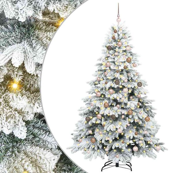 vidaXL &Aacute;rbol de Navidad artificial con 300 LED 210 cm PE y PVC