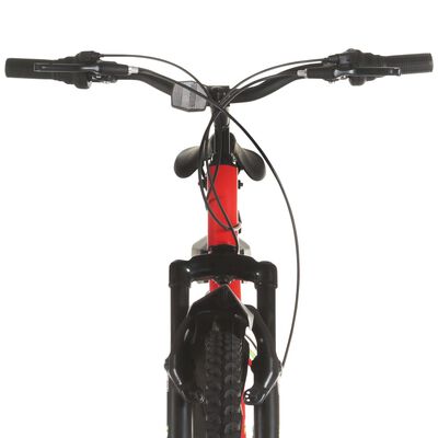 vidaXL Bicicleta de montaña 21 velocidades 26 inch rueda 36 cm rojo