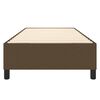 vidaXL Estructura de cama con somier tela marr&oacute;n oscuro 80x200 cm