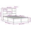vidaXL Estructura de cama sin colch&oacute;n madera maciza de pino 160x200 cm