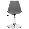 vidaXL Sillas de comedor giratorias 2 uds cuero sint&eacute;tico gris claro