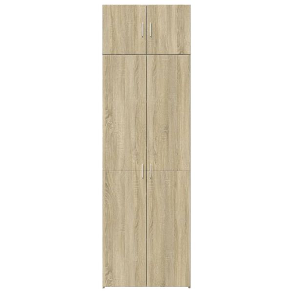 vidaXL Armario de madera de ingeniería roble Sonoma 70x42,5x225 cm