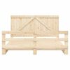 vidaXL Estructura de cama con cabecero madera maciza de pino 200x200cm