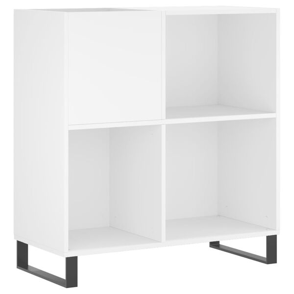 vidaXL Mueble para discos madera contrachapada blanco 84,5x38x89 cm