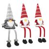 vidaXL Set de gnomos sentados con luz LED 3 uds. Rojo y Gris