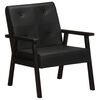 vidaXL Sill&oacute;n de cuero aut&eacute;ntico negro