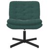 vidaXL Sill&oacute;n Relax giratorio Verde oscuro 63 x 75 x 76 cm Terciopelo