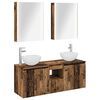 vidaXL Juego de Muebles de Ba&ntilde;o 5 pcs Madera envejecida