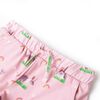 Pantalones cortos infantiles con cordón rosa claro 92