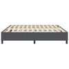vidaXL Cama de plataforma Gris oscuro 200 x 200 cm tela