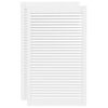 vidaXL Puerta de armario lamas 2 uds madera pino blanco 99,3x59,4 cm