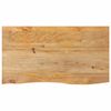 vidaXL Tablero de mesa borde natural madera maciza mango 100x60x2,5 cm