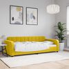 vidaXL Sofá cama sin colchón terciopelo amarillo 90x200 cm