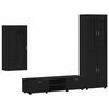 vidaXL Conjunto de mueble de TV FLORIN 3 uds. Negro