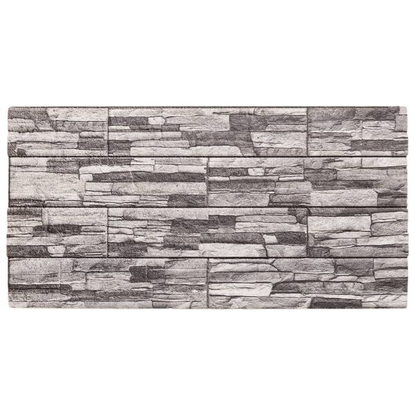vidaXL Paneles de pared 3D 10 unidades EPS gris claro 100x50 cm